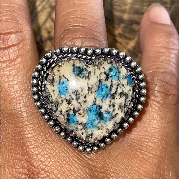K2 Azurite Ring Size 8 - Picture 5 of 8